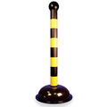 Nmc Warning Post 4/Case, 41", Black/Yellow HDS41BY