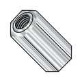 Zoro Select Hex Standoff, #6-32 Thrd Sz, 7/8 in L, Stainless Steel Plain, 1/4" Hex W 141406HF303