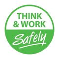 Nmc Think & Work Safely Hard Hat Emblem, Pk25 HH91