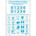 Nmc Personal Protection Numbers/Symbols Right-To-Know Label, Pk10 HM41