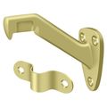 Deltana Hand Rail Brackets, 3-5/16" Projection Bright Brass HRB325U3