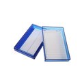 Heathrow Scientific Microscope Slide Box, Poly, 25-Place, Blue HS120316