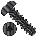 Zoro Select Self-Drilling Screw, #8-18 x 1/2 in, Black Oxide Steel Pan Head Torx Drive, 10000 PK 0808HTPB