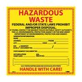 Nmc New Jersey Hazadous Waste Label HW17