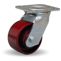 Hamilton Standard Duty Swivel Caster, 4" x 2" Metal Wheel, 1/2" Precision Ball Bearing S-524-MB