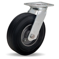 Hamilton Dual Wheel Cush-N-Tuf Swivel Caster, 8" Semi-Pneumatic Tire, 3/4" Straight Roller Bearing S-8528-SU