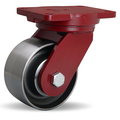 Hamilton Extra Heavy Duty Swivel Caster, 6" x 3" Forged Steel Wheel, 3/4" Sealed Precision Ball Bearing S-EHD-63FSB