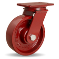 Hamilton ForgeMaster Swivel Caster, 8" x 2-1/2" Metal Wheel, 1" Straight Roller Bearing S-FM-8MH