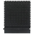 M A Matting Hog Heaven III Comfort Modular Tiles 18" , Black 18" x 21.75", Side 447102100