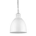 Acclaim Lighting Colby 1-Light Pendant White, Height: 25-1/4" IN11170WH