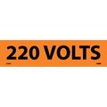 Nmc Voltage Marker, Ps Vinyl, 220 Volts, 2x9 J2005O