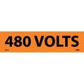 Nmc Voltage Marker, 480 Volts, 2-1/4x9 Vinyl J2010O