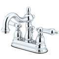 Heritage Dual Handle 4" Mount, 3 Hole KB1601AL 4" Centerset Lavatory Faucet wi, Polished chrome KB1601AL