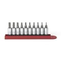 Kd Tools 1/4" Drive Hex Bit Socket Set, SAE, 10 pcs 80323