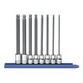 Kd Tools 3/8" Drive Long Ball Hex Bit Socket Set, Metric, 8 pcs 80573