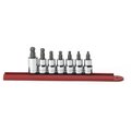 Kd Tools 3/8" Drive Hex Ball End Bit Socket Set, SAE, 7 pcs 80586