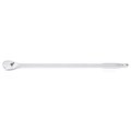 Kd Tools 3/8" Drive 120 Geared Teeth Teardrop Head Style Ratchet, 18" L, Full Polish Chrome Finish 81269