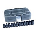 Kd Tools 1/2" Drive Impct Sckt Set, Metric, 6 pt, 1/2"Dr, 12 pcs, Metric 84930N