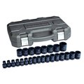 Kd Tools 1/2" Drive Impact Socket Set, Metric, 25 pcs 84933N