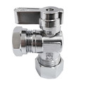 Kingston Brass KF5430 5/8" OD Comp X 1/2" & 7/16" OD Slip Joint Angle Stop Valve KF5430