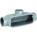 Killark Conduit Body, 3-1/2", T Type, Aluminum OT-9