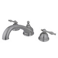 Kingston Brass Roman Tub Faucet, Brushed Nickel, Deck Mount KS3358NL