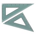 Westcott Triangles, Triangle Set-6"-45/90 degrees and 8"-30/60 degrees KT-90