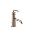 Kohler 0 in Mount, 1 Hole Purist Single-Handle Bathroom Sink Fa, Brushed Bronze 14402-4A-BV