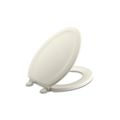 Kohler Stonewood Elongated Toilet Seat, With Cover, Wood, Biscuit 4647-96