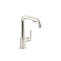 Kohler 0 in Mount, 1 Hole Purist Primary Pullout Kitchen Faucet 7505-SN