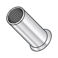 Zoro Select Rivet Nut, #6-32 Thread Size, 0.267 in - 0.287 in Flange Dia., .385 in - .415 in L, Aluminum LA-06080