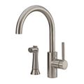 Pfister 8" Mount, Residential 3 or 4 Hole Solo 1-Hdl Kitchen Faucet, Side Spray LF-029-4SLS