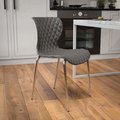 Flash Furniture Contemporary Chair, 18", Gray LF-7-07C-GRY-GG