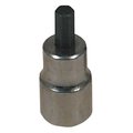 Lisle Impact Socket, 1/4", 3/8" D Hex Black 12450