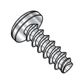 Zoro Select Thread Forming Screw, #4-20 x 3/4 in, Wax 18-8 Stainless Steel Pan Head Phillips Drive, 5000 PK 0412LPP188