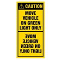 Ideal Warehouse Innovations Dock Traffic Warning Sign Outside ENG 60-5433