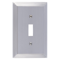 Brass Accents Classic Steps Single Switch, Number of Gangs: 1 Satin Nickel Finish M02-S2500-619