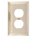 Brass Accents Classic Steps Single Outlet, Number of Gangs: 1 Polished Brass Finish M02-S2510-605