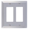 Brass Accents Classic Steps Double GFCI, Number of Gangs: 2 Satin Nickel Finish M02-S2570-619