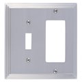 Brass Accents Classic Steps Double - 1 Switch/1 GFCI, Number of Gangs: 2 Satin Nickel Finish M02-S2571-619