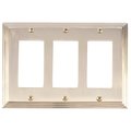 Brass Accents Classic Steps Triple GFCI, Number of Gangs: 3 Polished Brass Finish M02-S2590-605