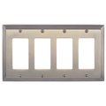 Brass Accents Classic Steps Quad GFCI, Number of Gangs: 4 Antique Brass Finish M02-S2592-609