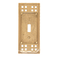 Brass Accents Arts and Craft Single Switch, Number of Gangs: 1 Polished Brass Finish M05-S5600-605