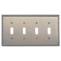 Brass Accents Egg and Dart Quad Switch, Number of Gangs: 4 Antique Brass Finish M05-S7591-609