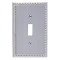 Brass Accents Georgian Single Switch, Number of Gangs: 1 Satin Nickel Finish M06-S8500-619