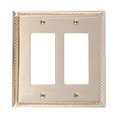 Brass Accents Georgian Double GFCI, Number of Gangs: 2 Polished Brass Finish M06-S8570-605