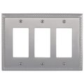 Brass Accents Georgian Triple GFCI, Number of Gangs: 3 Satin Nickel Finish M06-S8590-619