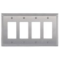 Brass Accents Georgian Quad GFCI, Number of Gangs: 4 Satin Nickel Finish M06-S8592-619