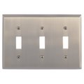Brass Accents Quaker Triple Switch, Number of Gangs: 3 Antique Brass Finish M07-S4550-609