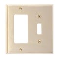 Brass Accents Quaker Double - 1 Switch/1 GFCI, Number of Gangs: 2 Polished Brass Finish M07-S4571-605